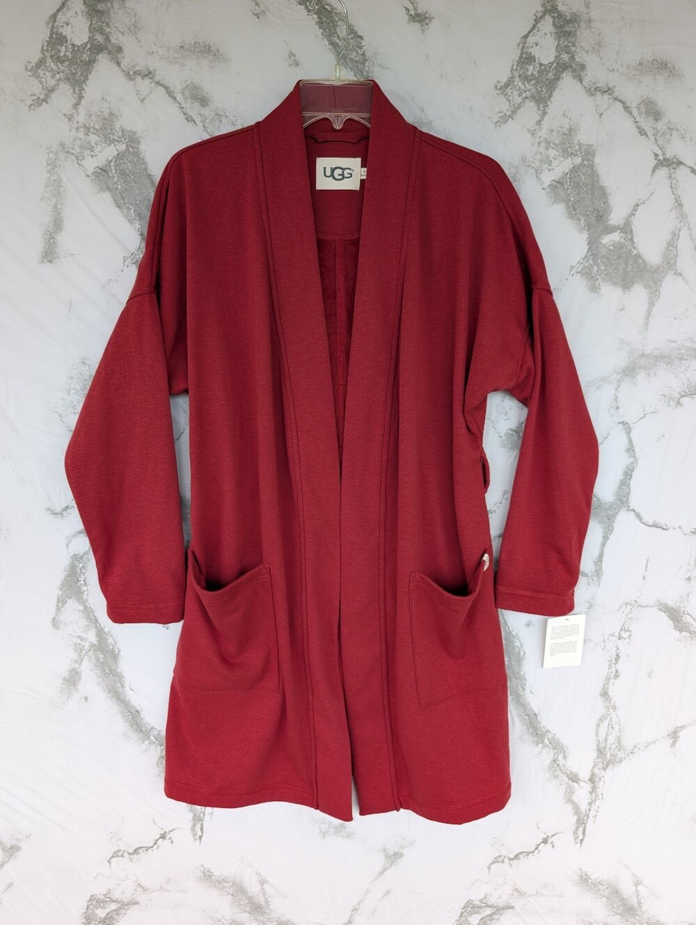 UGG Australia Crimson Red Braelyn Robe NWT No Tie Womens Size Medium